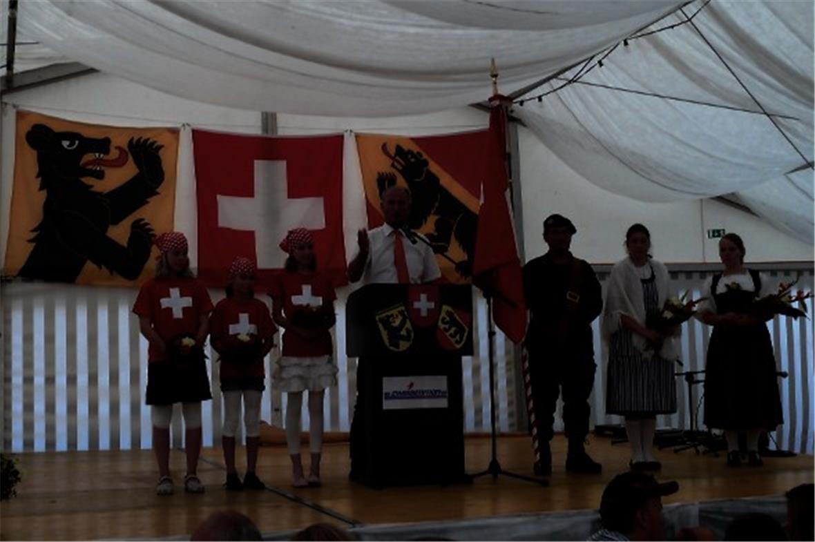 …danach hielt er die 1.-August-Ansprache.