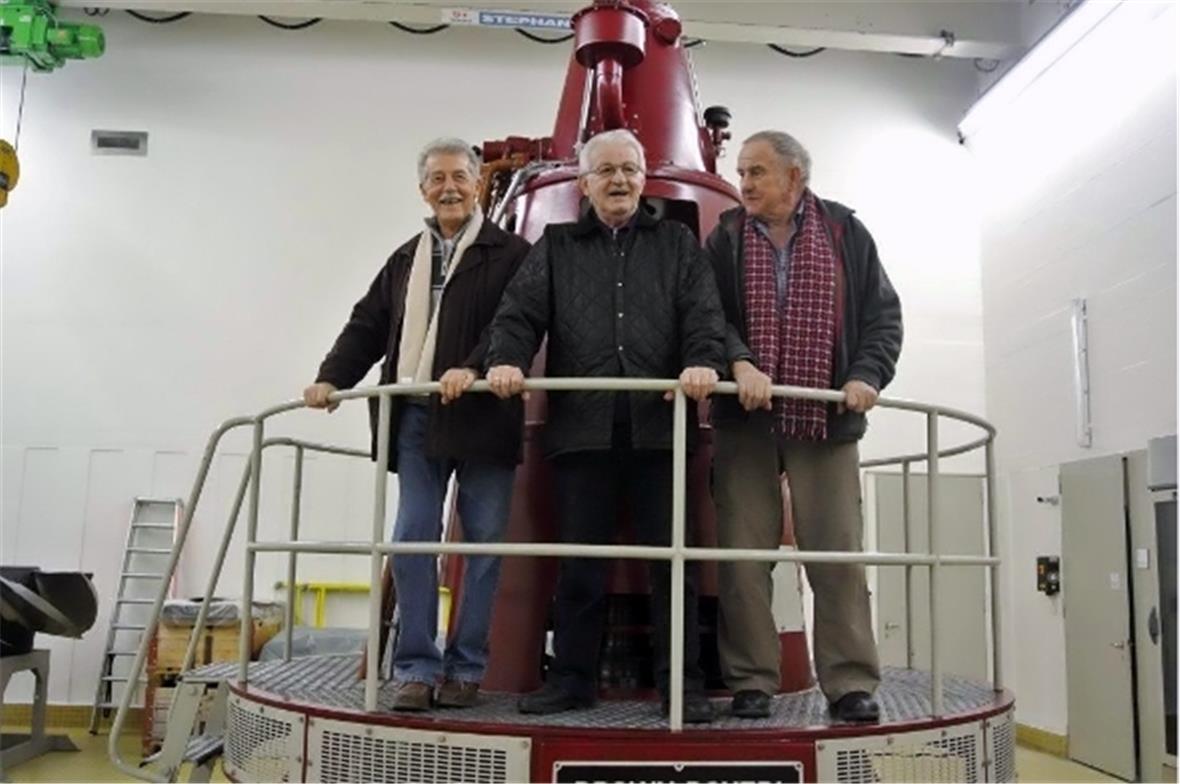 on links nach rechts die Hauptpersonen Pasinetti Ugo, «Pino» Giacint Amerigo, Bi...