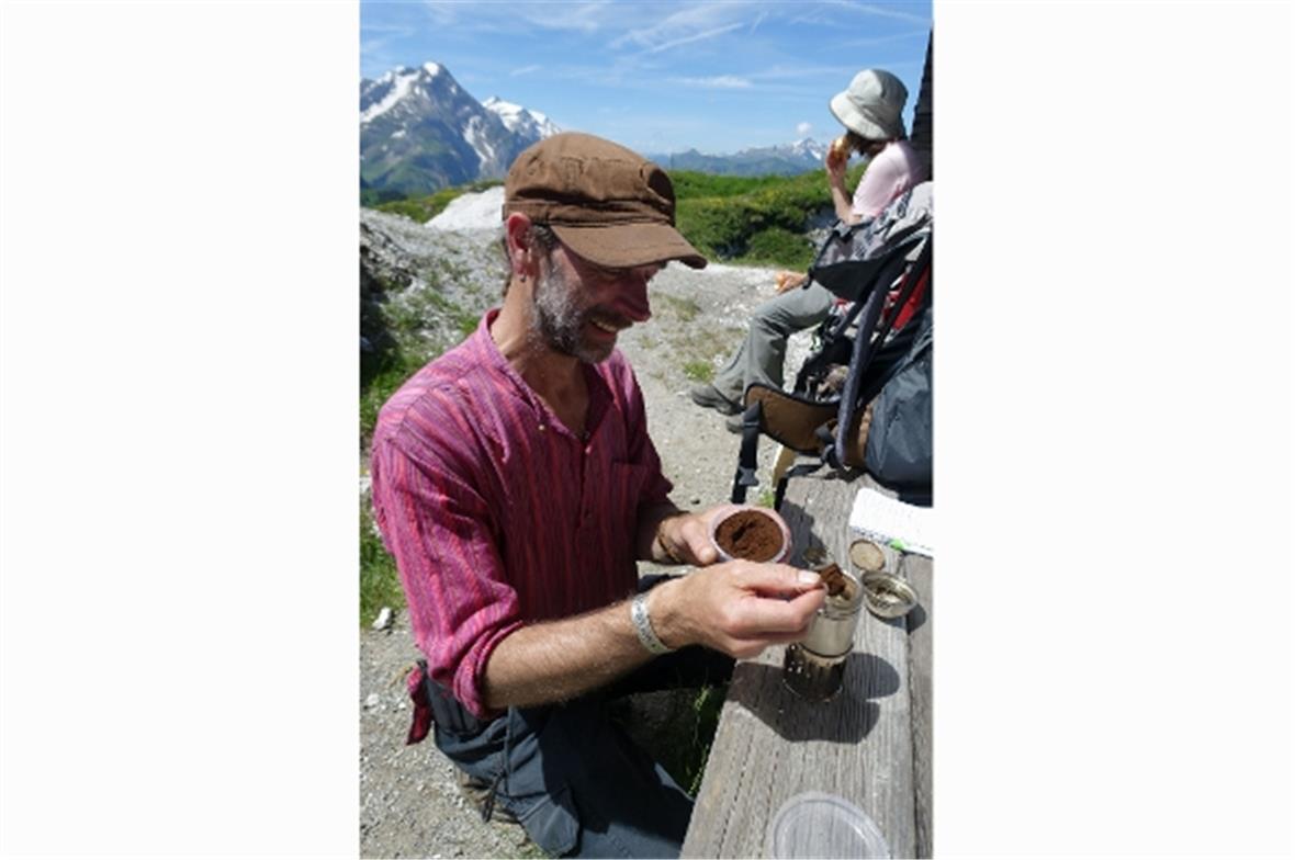 …und überraschte die anderen Kursteilnehmerinnen mit einem selbst gebrauten Kaff...