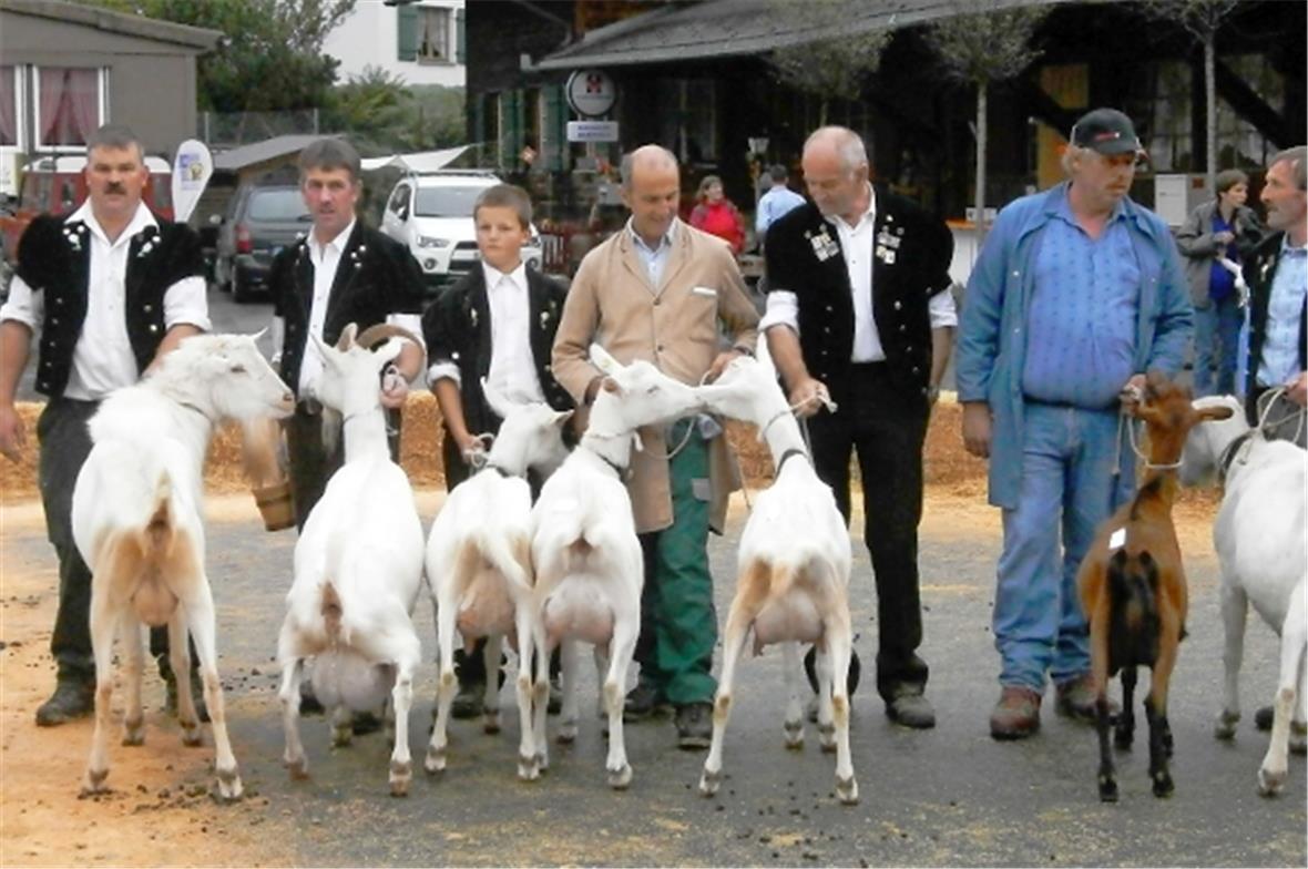 v.l.n.r. Mister Zweisimmen: Hans Schwarz, Miss Zweisimmen: Stephan Wüthrich, Mis...