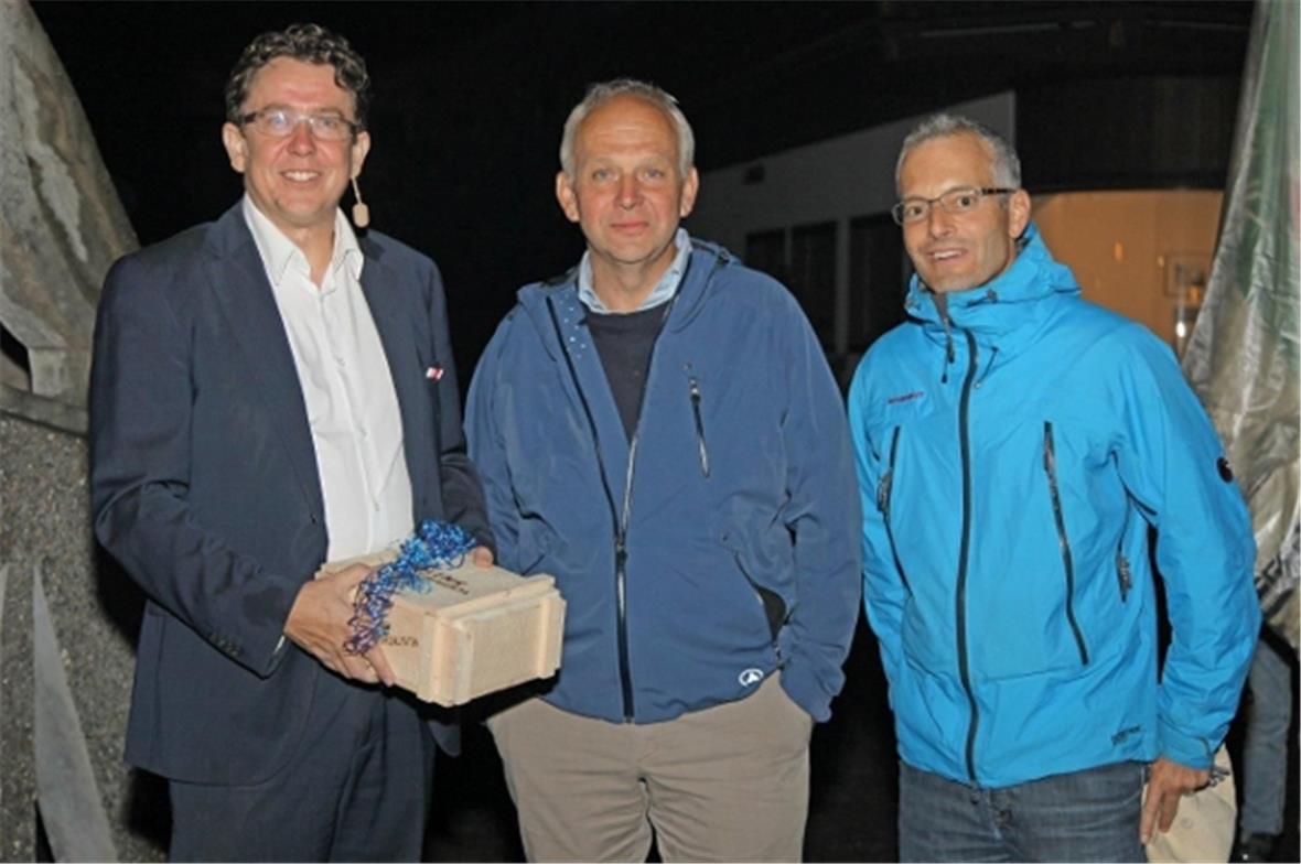 (v.l.n.r.) Nationalrat Albert Rösti als Festredner, Grossrat und Gemeindepräside...