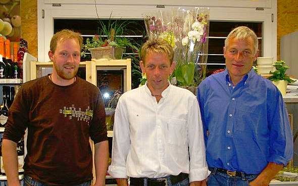 von links Thomas Gafner, neues Vorstandsmitglied, Manfred Abbühl, neuer Präsident und Hansulrich Treuthardt, abtretender Präsident.